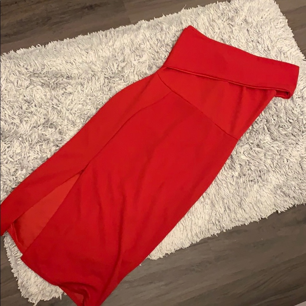 Sexy red dress